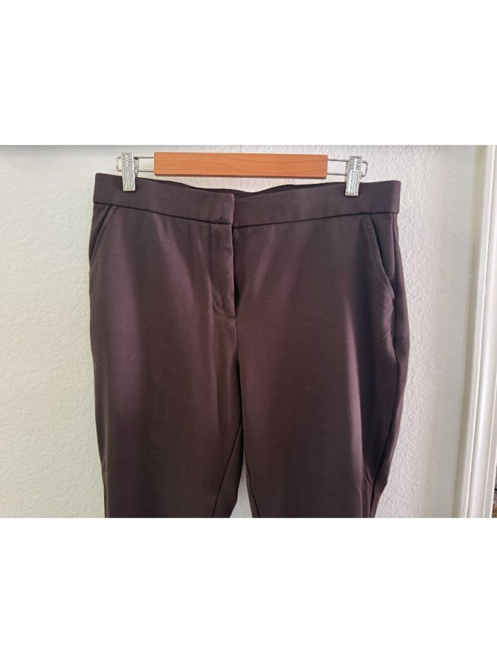 Women's Slacks ~ Banana Republic ~ Size 10 ~  Ankle Pants ~ Dark Brown